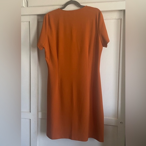 nanette NANETTE LEPORE Square Neck Short Sleeve Dress With Front Zipper PreOwned - Picture 5 of 9